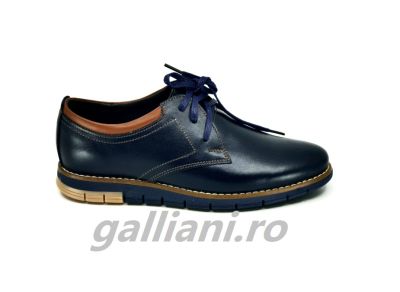 Pantofi bleumarin copii-piele naturala integral-fabricat in Romania-cc-rus-ianis-navy