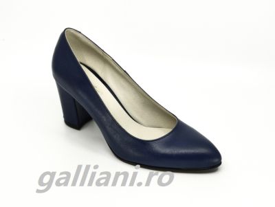 Pantofi cu toc de 6 cm,office-bleumarin-piele naturala integral-fabricat in Romania-be-vis-87-ip-navy