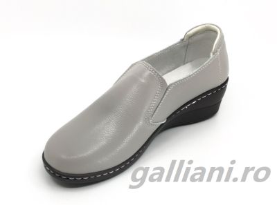 Pantofi gri casuala dama-Angel Blue-piele naturala-talpa cusuta-dc-angel-blue-jbs-135-gray