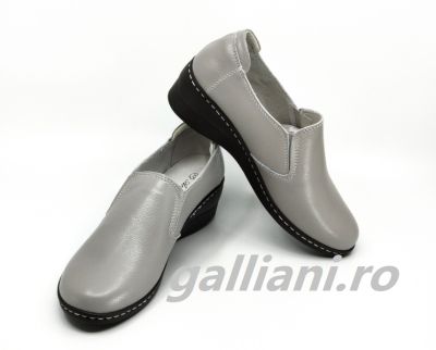 Pantofi gri casuala dama-Angel Blue-piele naturala-talpa cusuta-dc-angel-blue-jbs-135-gray