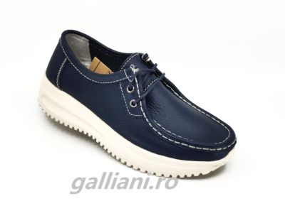 Pantofi bleumarin casual-Dama-piele naturala-dc-mmm-wm216-navy-s