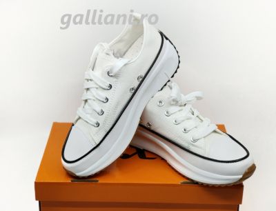 Pantofi sport-Tenisi albi cu talpa inalta-Dama-ds-rxr-r-720-white