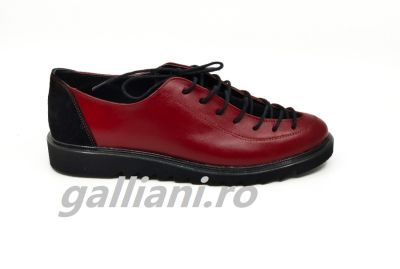 Pantofi rosii Casual Dama-piele naturala-fabricat in Romania-dc-talpex-8-box-r