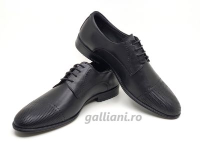 Pantofi eleganti barbati-piele naturala-be scv 814 negru