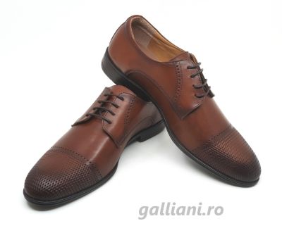 Pantofi eleganti barbati-piele naturala-be scv 814 maro
