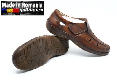 Sandale barbati piele naturala fabricat in Romania-bsand 026 sc