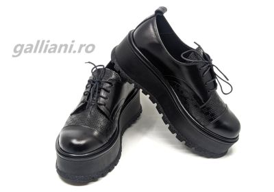 Pantofi Tikka Leather cu talpa groasa dama casual-piele naturala-dc-talpex-tikka leather