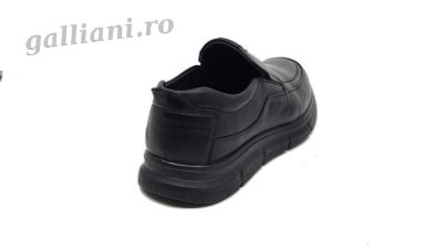 Pantofi casual negri barbati-Oskon-talpa usoara din spuma Oskon b 03