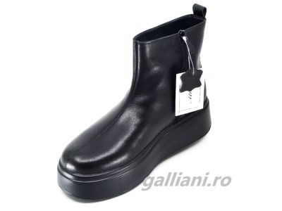 Ghete negre imblanite-piele naturala-talpa ortopedica-mmm 151-1