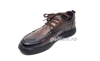 Pantofi barbati casual-elegant-maro din piele naturala-oskon brown 89