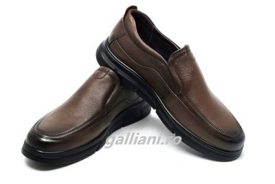 Pantofi barbati casual-elegant-maro din piele naturala-oskon brown 0266