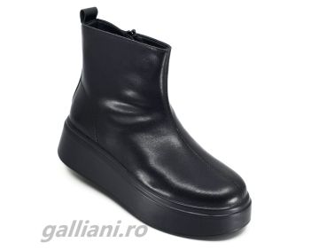 Ghete negre imblanite-piele naturala-talpa ortopedica-mmm 151-1