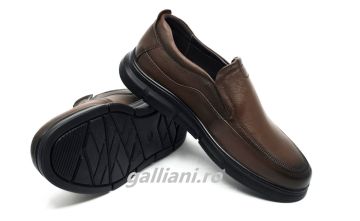 Pantofi barbati casual-elegant-maro din piele naturala-oskon brown 0266